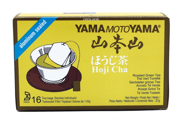 YamaMotoYama Gerösteter Grüner Tee Hoji Cha, 16 Teebeutel je 1,93 g