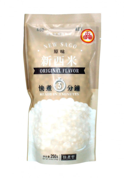 Neue Sago Tapioka-Perlen Original, 250 g