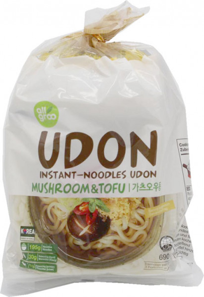 All Groo Udon Shiitake und Tofu, 690 g