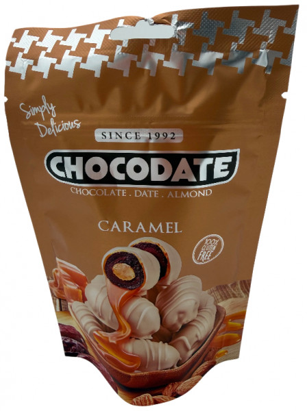 Datteln mit Mandeln Caramell, 90 g