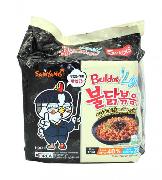 Samyang Buldak Hot Chicken Ramen Light, 550 g