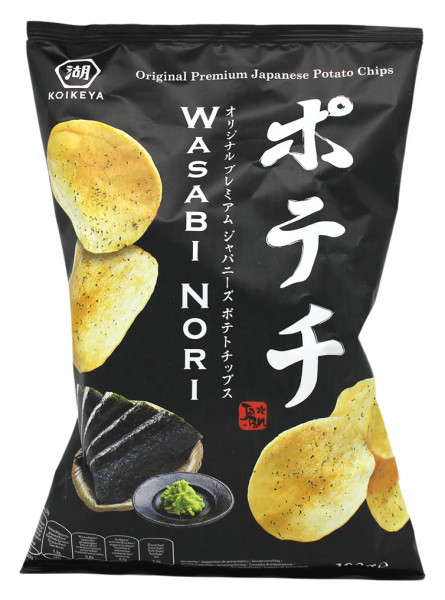 Kartoffelchips mit Wasabi & Nori Algen, 100 g