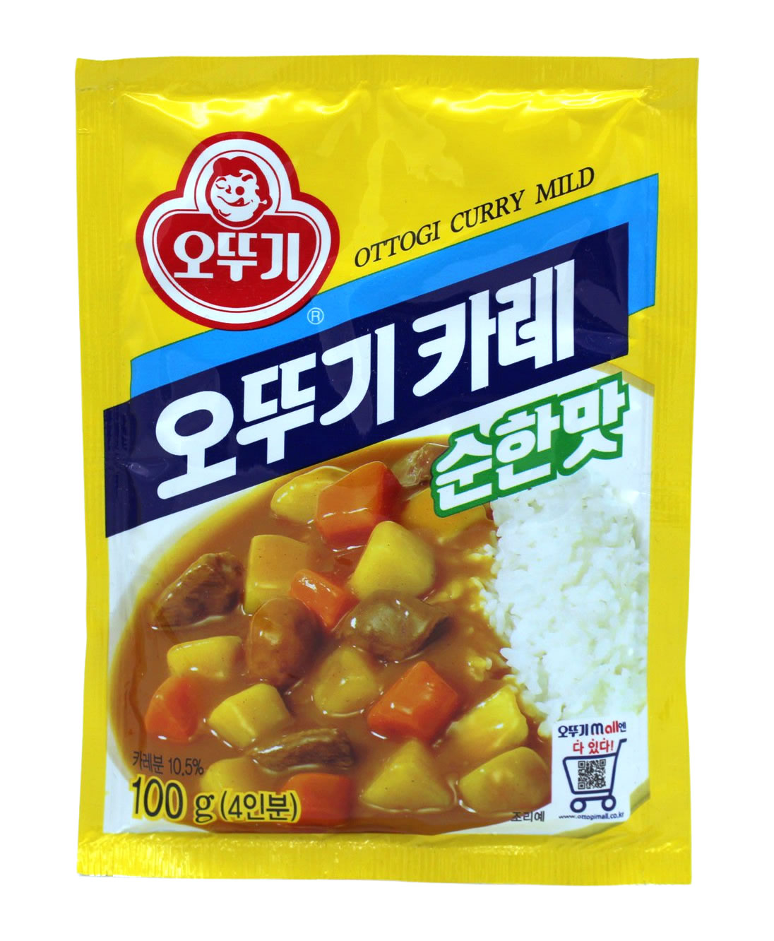 Ottogi Curry Pulver mild, 100 g