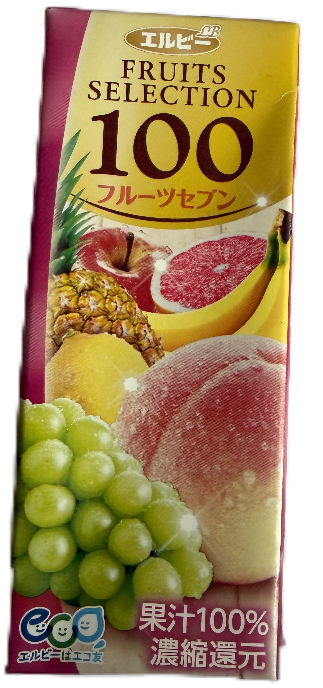 Fruchtmischung (100 %-ige Saftmischung aus sieben Früchten), 200 ml