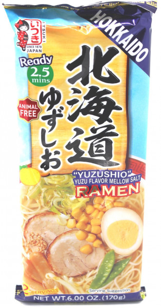 Hokkaido "Yuzushio" Ramen mit Yuzu Geschmack mild gesalzen, 170 g