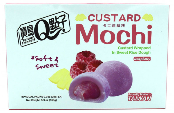 Custard Mochi Himbeere Geschmack, 168 g