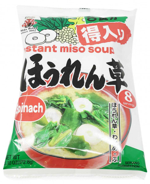 Miyasaka Tokuri Instant-Misosuppe mit Spinat, 172,8 g
