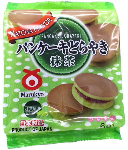 MARUKYO Matcha Dorayaki, japanischer Pfannkuchen mit Grüntee-Geschmack, 310 g