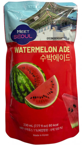 Koreanisches Erfrischungsgetränk im Beutel Wassermelonegeschmack, 230 ml