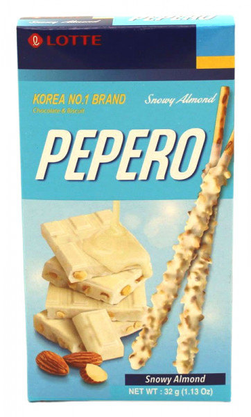 LOTTE Pepero Schnee-Mandel, 32 g