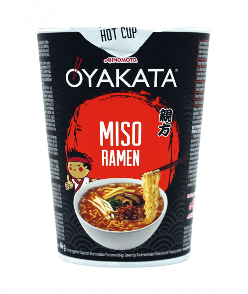 Oyakata Instant Miso Ramen Nudelsuppe Sojapastengeschmack, 66 g