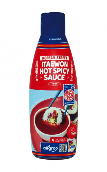 Allgroo Korean Street Itaewon Hot Spicy Sauce, 260 ml