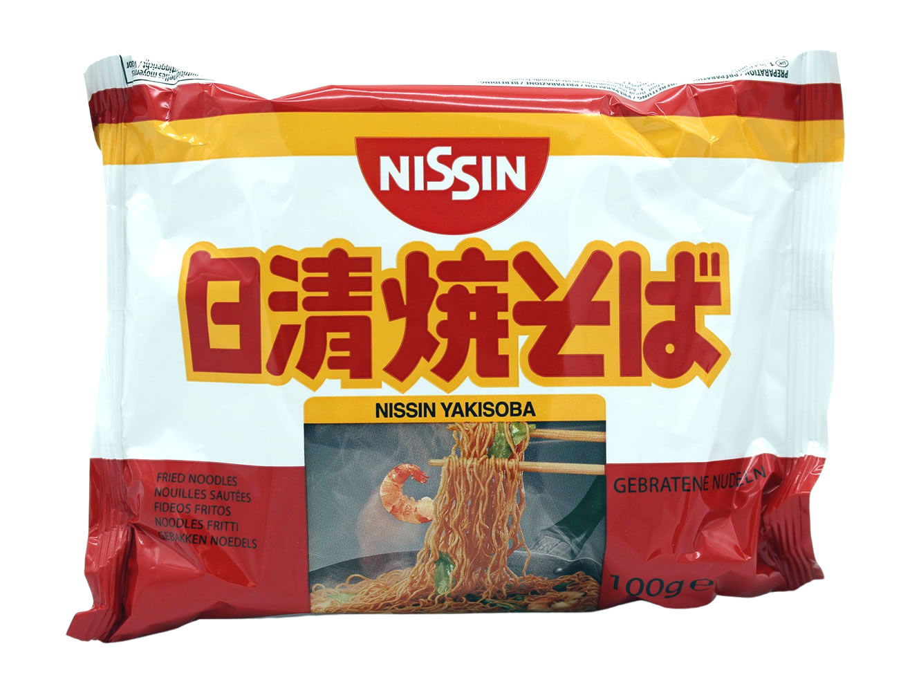 Nissin Yakisoba gebratene Nudeln, 100 g