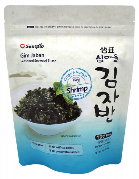 Sempio Seealgenstückchen geröstet Shrimp-Geschmack, 50 g