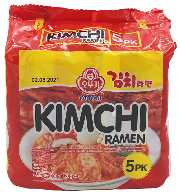 OTTOGI Kimchi Ramen, 5x 120 g