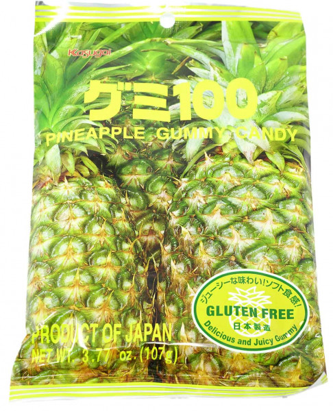 Kasugai Fruchtgummi Ananas, 113 g