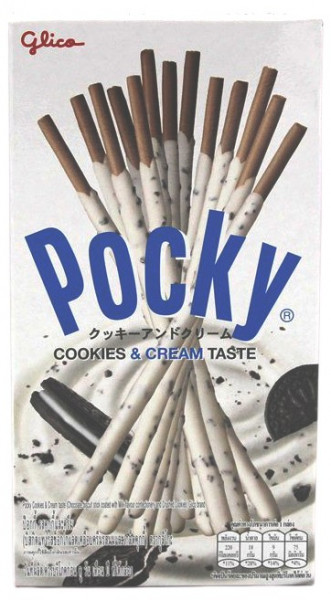 Glico Pocky White Cookie Cream, 45 g