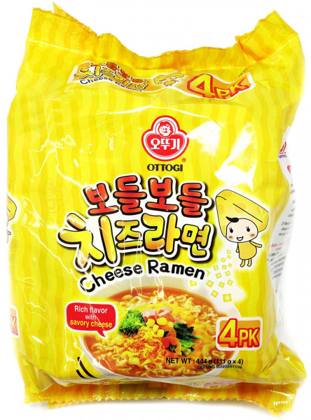 OTTOGI Cheese Ramen, 4x 111 g