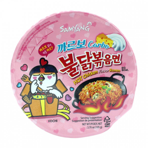 Samyang Hot Chicken Raman Carbonara Bowl, 105 g