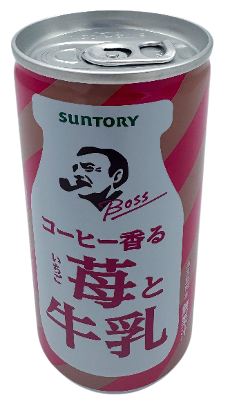 Boss Erdbeere Kaffe Milch, 185 ml