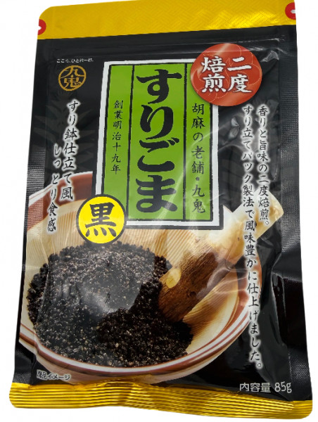 Zweimal gerösteter gemahlener schwarzer Sesam, 85 g