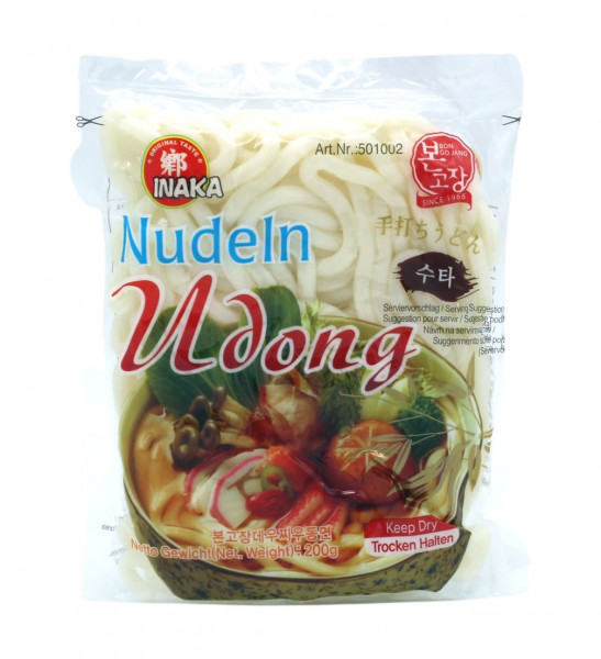 Udon Nudeln, ungetroknet, pasteurisiert, 200 g