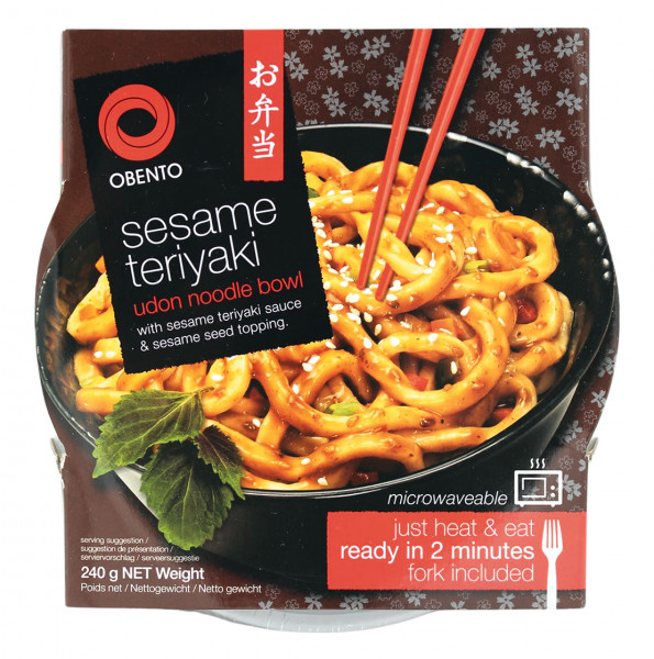 Obento Sesame Teriyaki Udon Bowl, 240 g