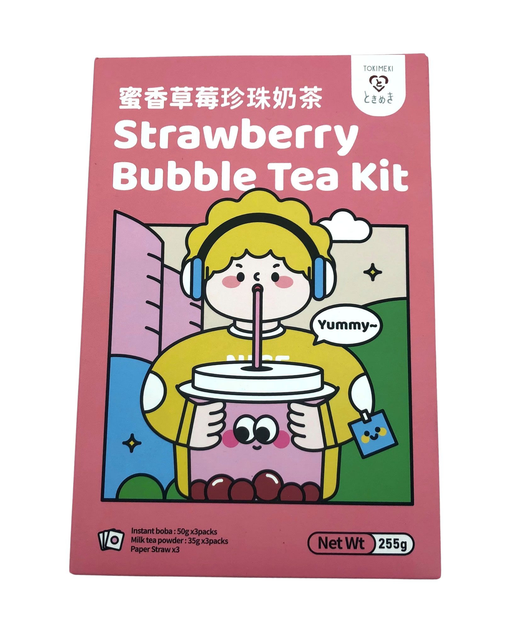 Tokimeki Bubble Tea Kit Erdbeergeschmack, 255 g