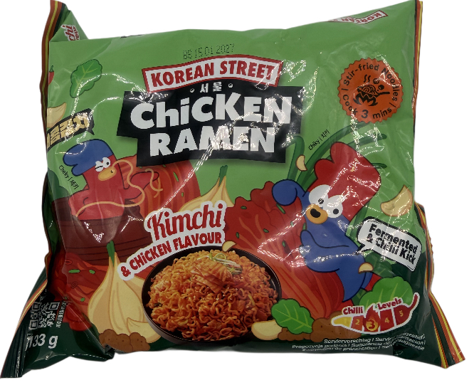 Nudeln mit Kimchi- und Hühnergeschmack, 130 g