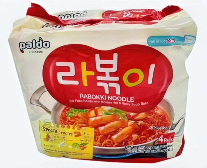 Paldo Rabokki Ramen, 4x145 g