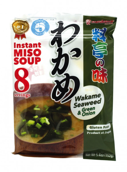 Marukome Instant Miso Suppe mit Seetang, 152 g