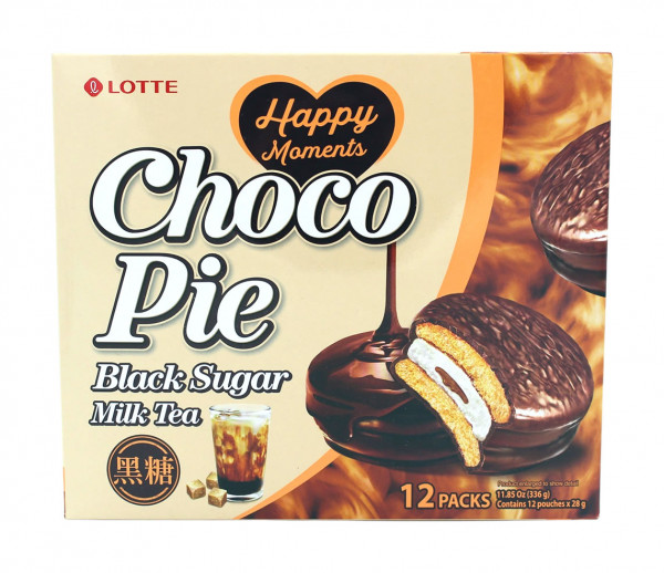 Lotte Chocopie Milch-Tee Black Sugar, 336 g