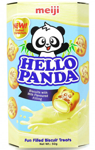 Meiji Hello Panda Milch-Biscuits, 50 g