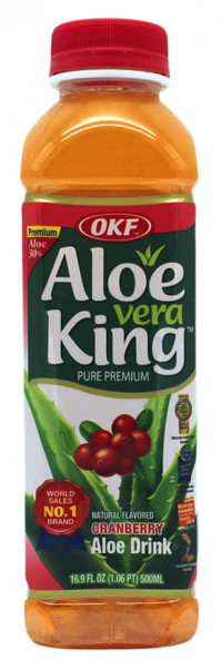 OKF Aloe Vera Getränk Cranberry, 500 ml