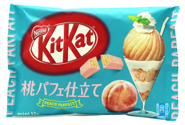 Nestle KitKat Pfirsich Parfait Geschmack Mini, 12x 9,9g