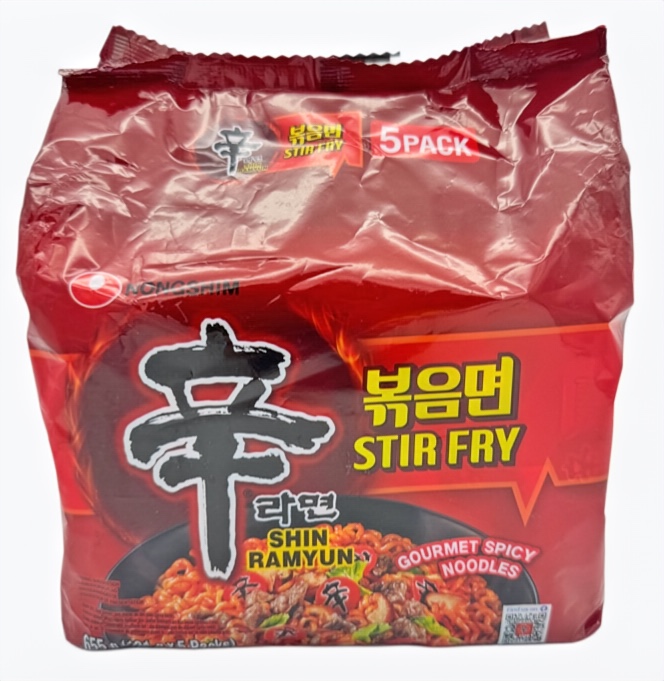 Nongshim Ramen Shin Ramyun Stir Fry süss scharf, 131g 5x131 g