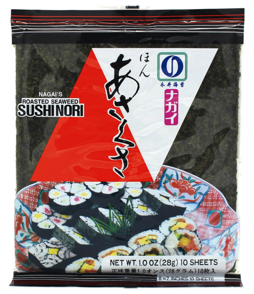 Nagai's, gerösteter Seetang Sushi Nori, 10 Stück