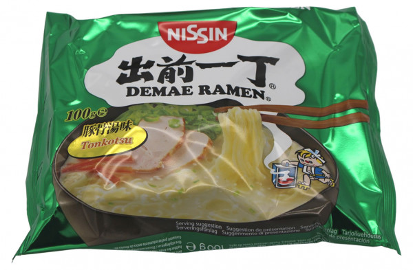 Nissin Demae Ramen Tonkotsu Instant Nudelsuppe, 100 g