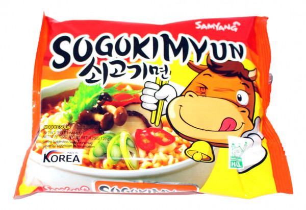 Samyang Sogokimyun Ramen Rindfleisch Geschmack, 120 g