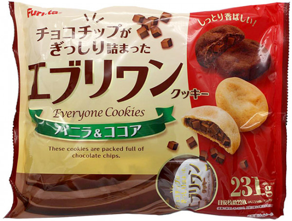 Furuta Everyone Cookies Valinne & Kakao, 231 g