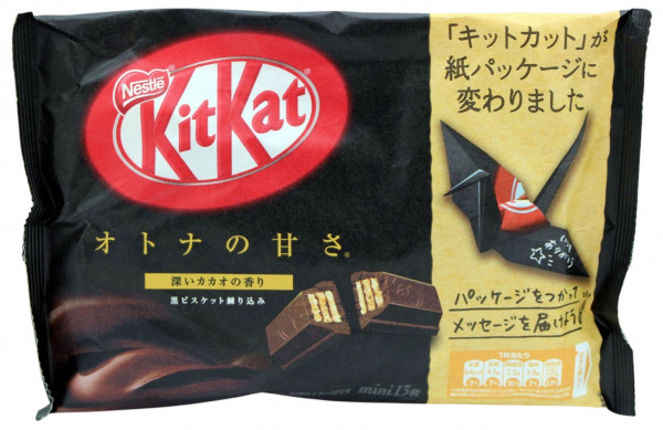 Nestle KitKat Schwarze Schokolade Mini, 13x 11,3 g