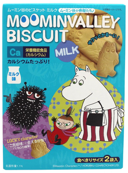 Japanische Muminvalley Kekse mit Milch-Geschmack, 90 g