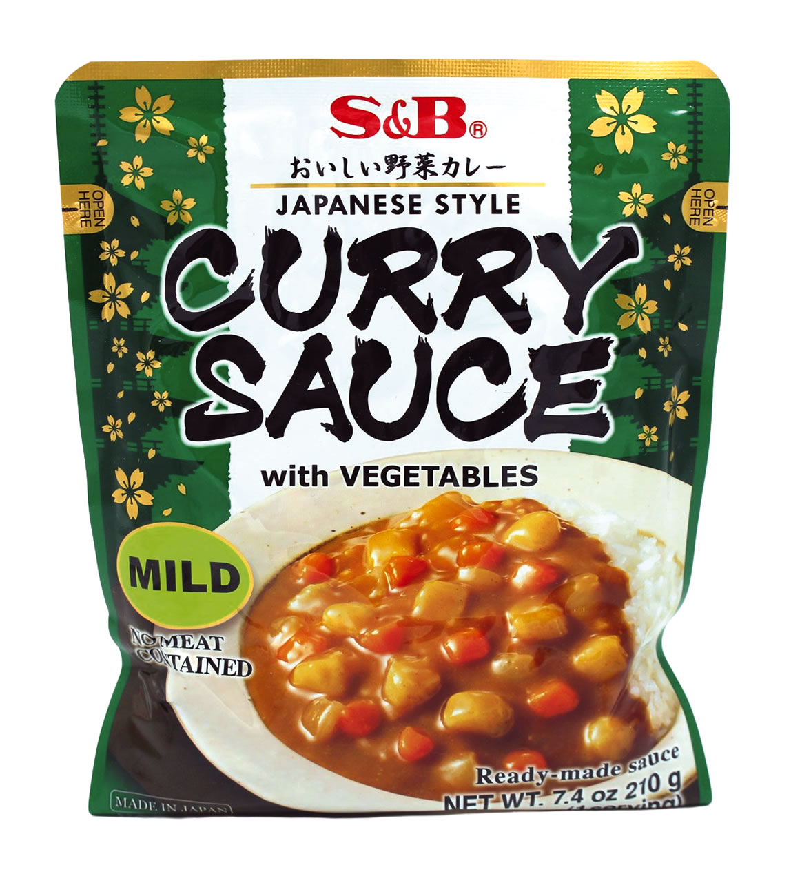 S&B Currysauce japanischer Art mit Gemüse mild, 210 g