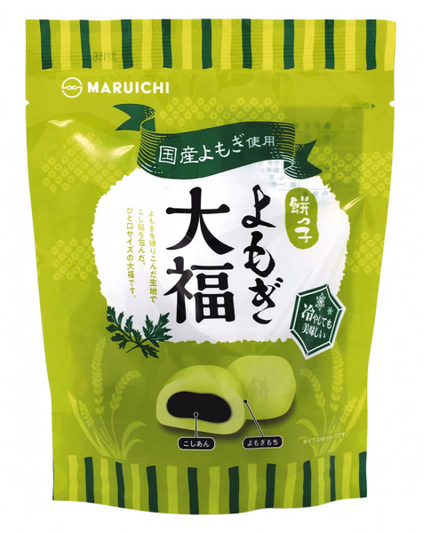 Mochi Yomogi und Rote Bohnen Geschmack, 145 g