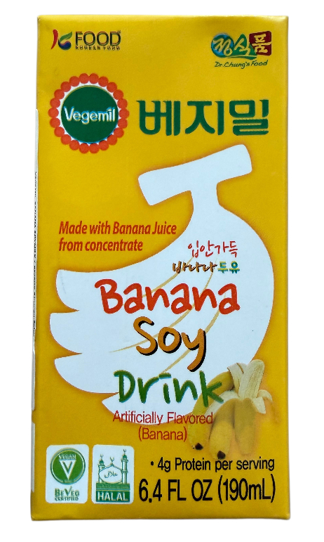 Chung's Food, Banana Sojamilch, 190 ml