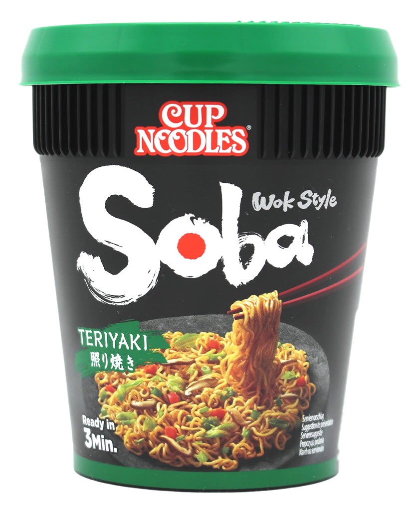 Nissin Soba Teriyaki Cup Nudeln, 90 g
