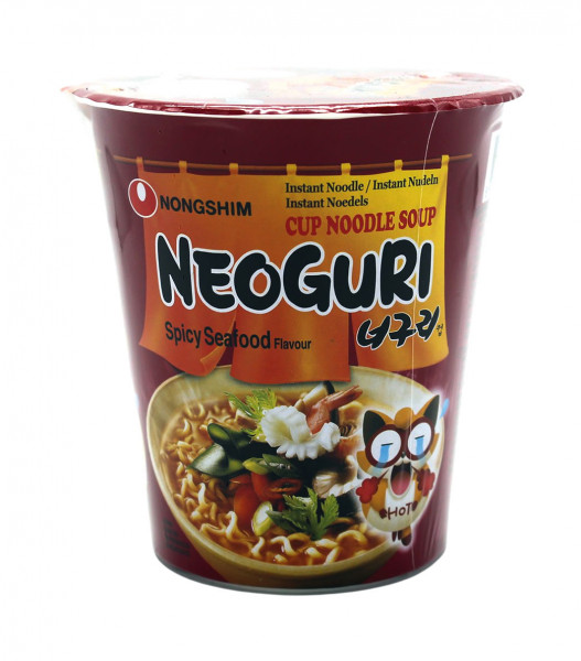 Nongshim Neoguri Instant Nudelsuppe Meeresfrüchte scharf, 62 g