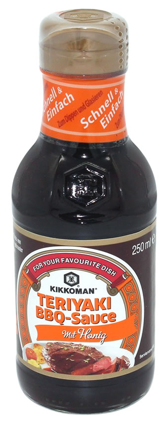 KIKKOMAN Teriyaki BBQ Sauce mit Honig, 250 ml