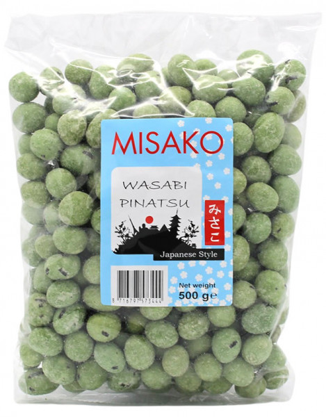 MISAKO Erdnüsse mit Wasabi Geschmack, 500 g
