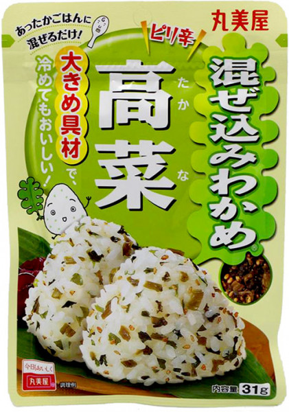 Marumiya Mazekomi Wakame Takana Reisgewürz mit Senf, Sesam und Algen, 31 g